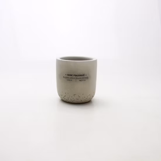 Bougeoir en béton de 8 oz pour pot de ciment de cire de soja avec logo personnalisé