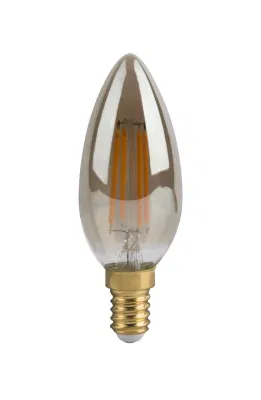 Forme de bougie d'ampoule LED en verre cristal AC 110/220 V 7 W E27